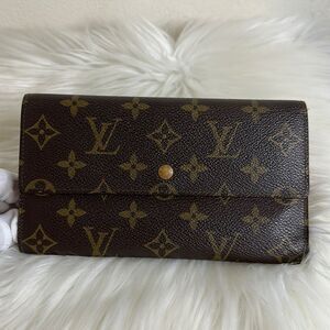 💯Authentic Louis Vuitton Monogram Trifold Long Wallet🍀